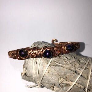 LIMITED TIME SALE Twisted Copper Adjustable Wrist Cuff